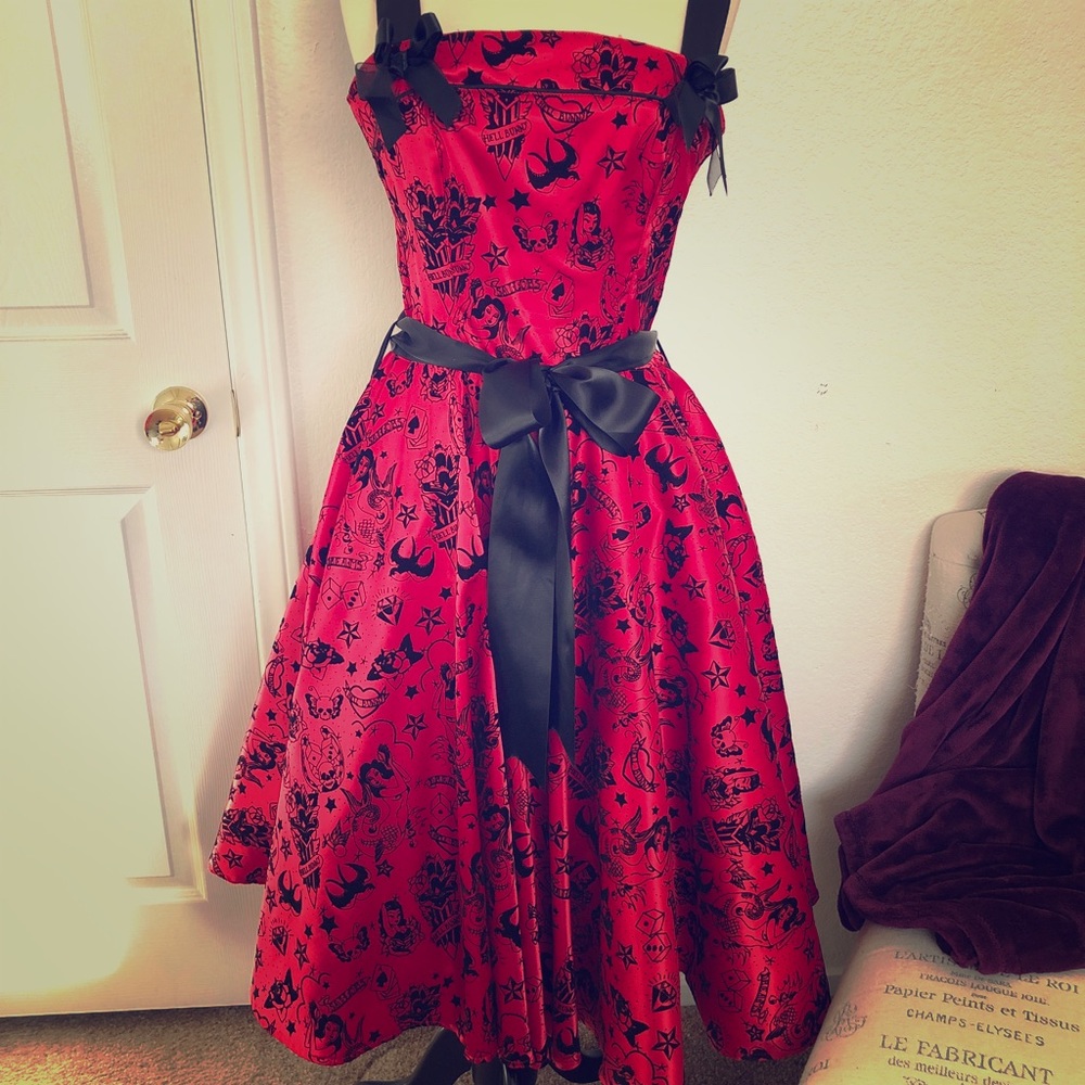 Pin up red dress by Hell Bunny